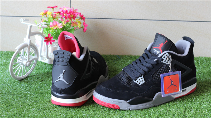 2016 Authentic Air Jordan 4 Retro Black Cement